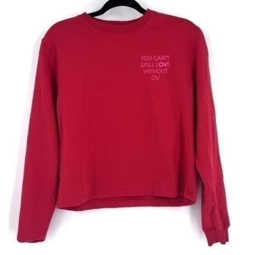 Outdoor Voices You Can’t Spell Love without OV Cropped Swearshirt